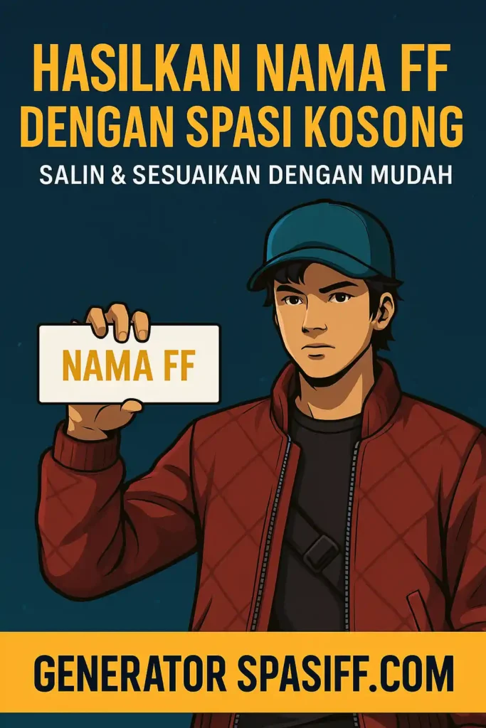 nama ff spasi kosong pendek
